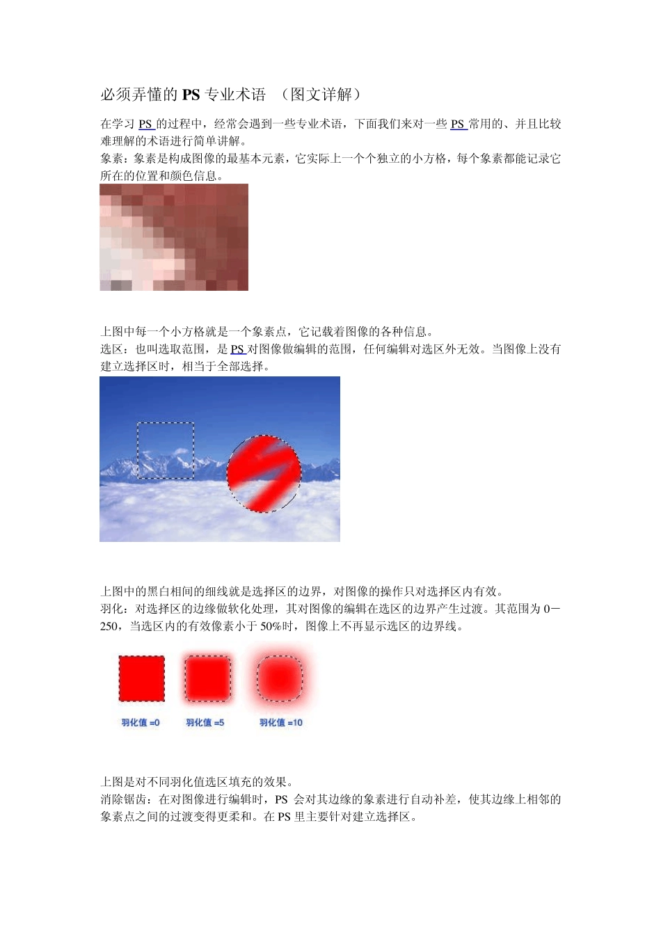 必须弄懂的PS专业术语(图文详解)_第1页