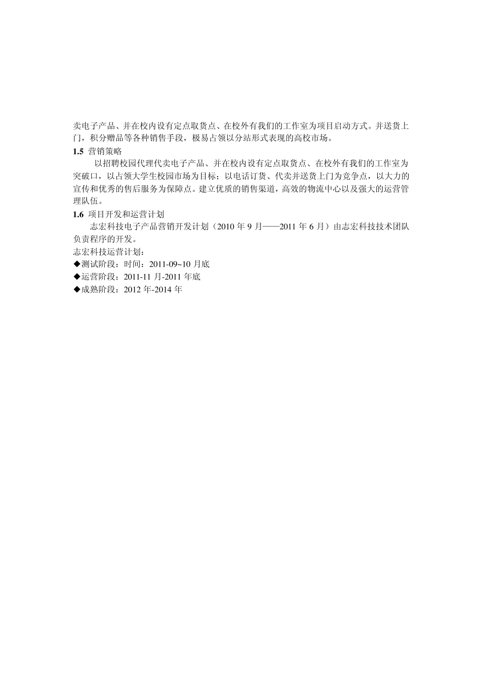 志宏科技电子产品营销策划书(权威版)_第2页