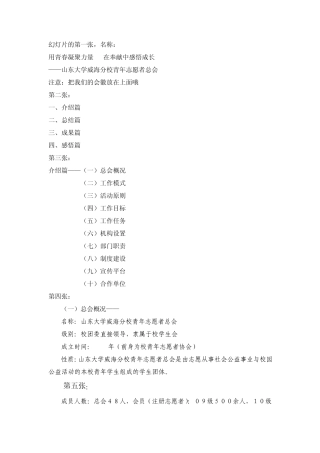 志愿服务工作总结