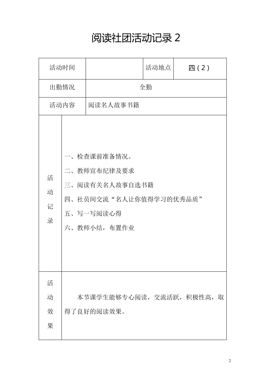快乐阅读社团活动记录_第2页