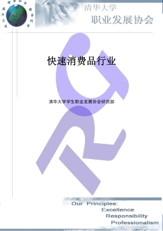 快消行业调研报告