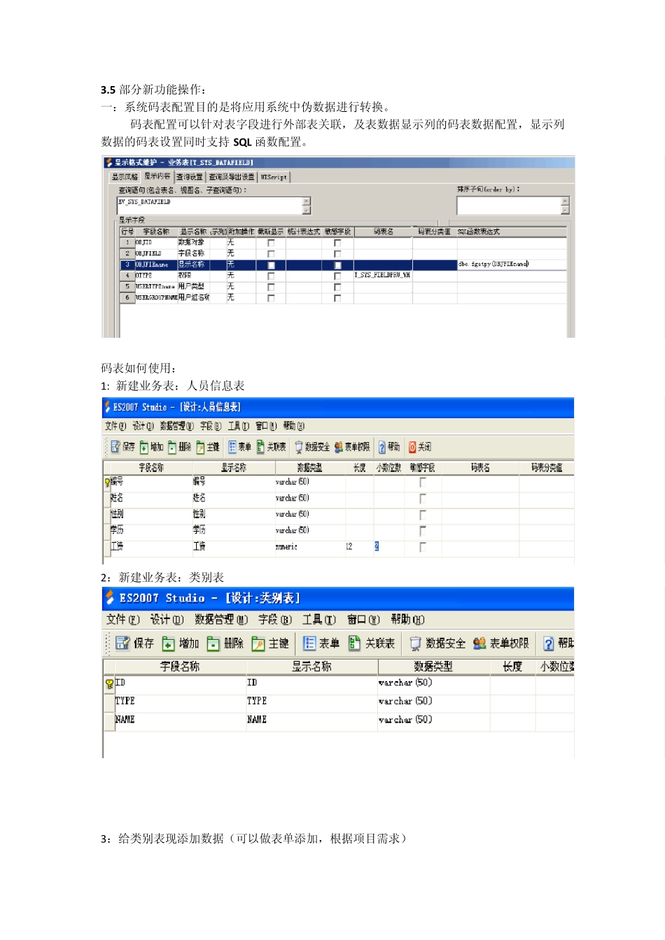快速开发平台ES2007(V3.5版本)新增功能操作介绍_第1页