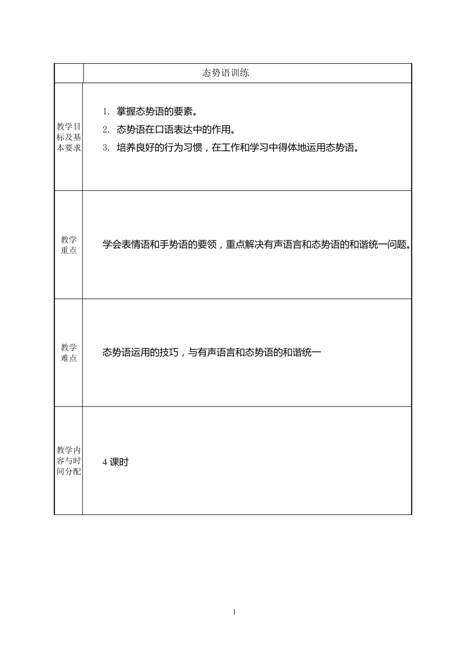 态势语教案二课时2_第1页