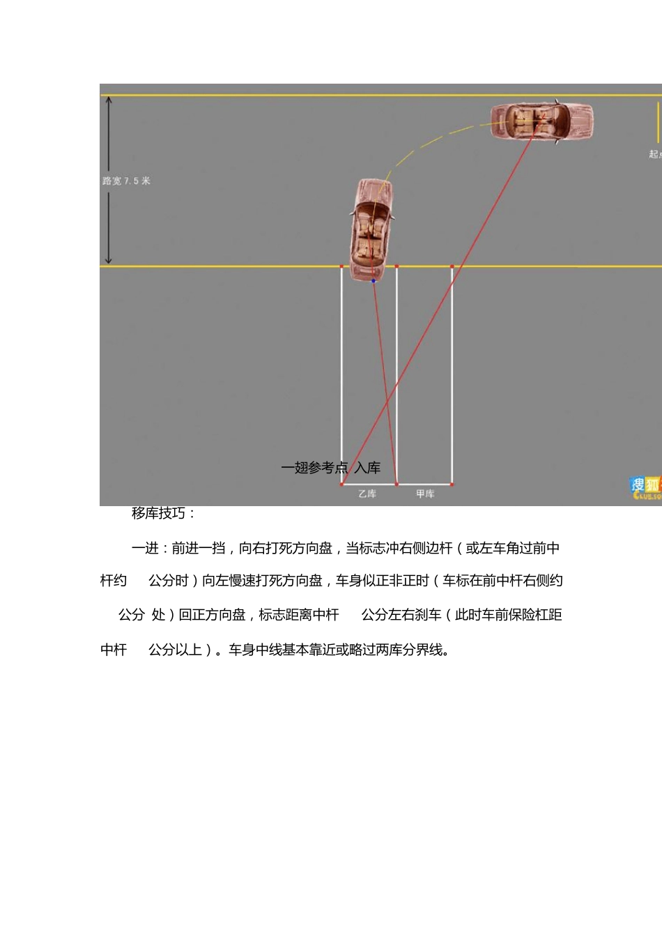 怎样倒车入库与移库_第2页