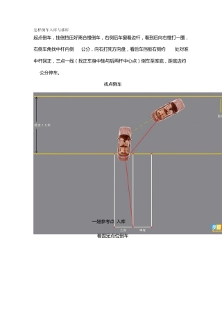 怎样倒车入库与移库