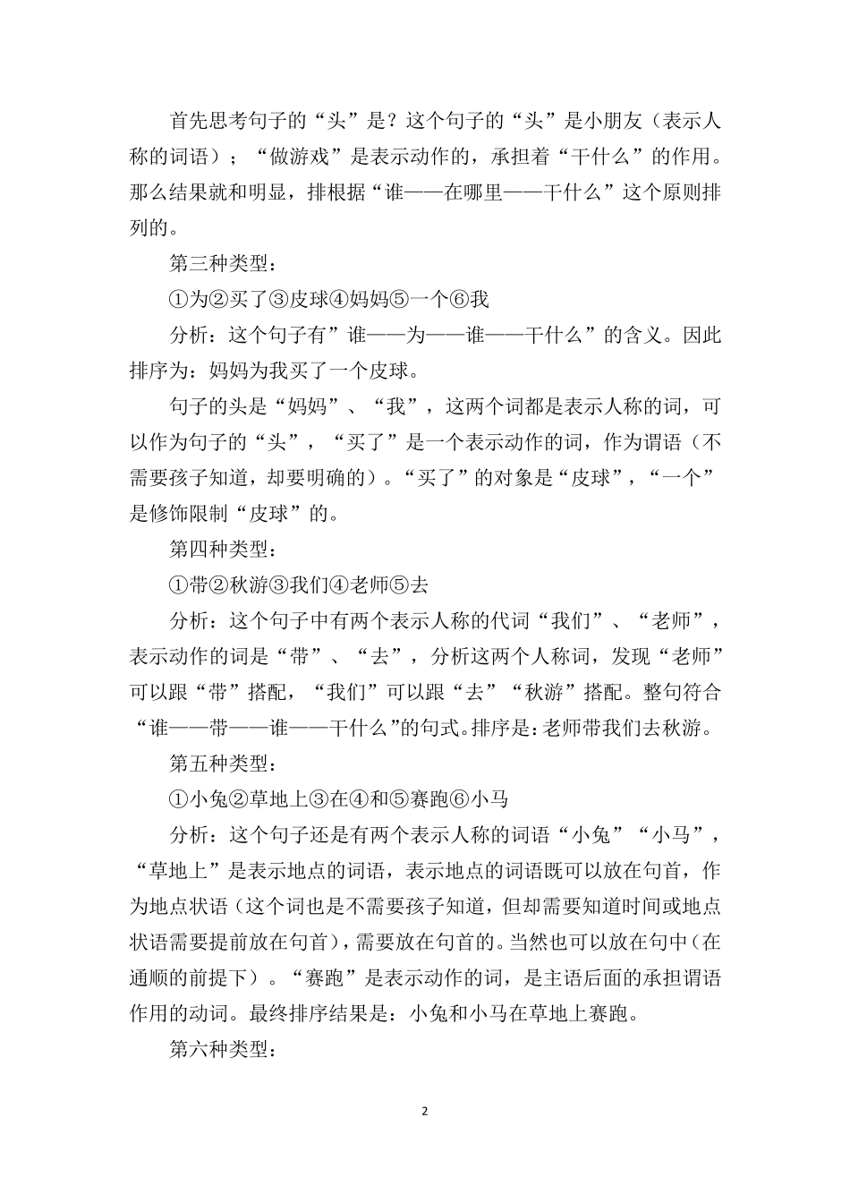 怎样做好连词成句的题目语文_第2页