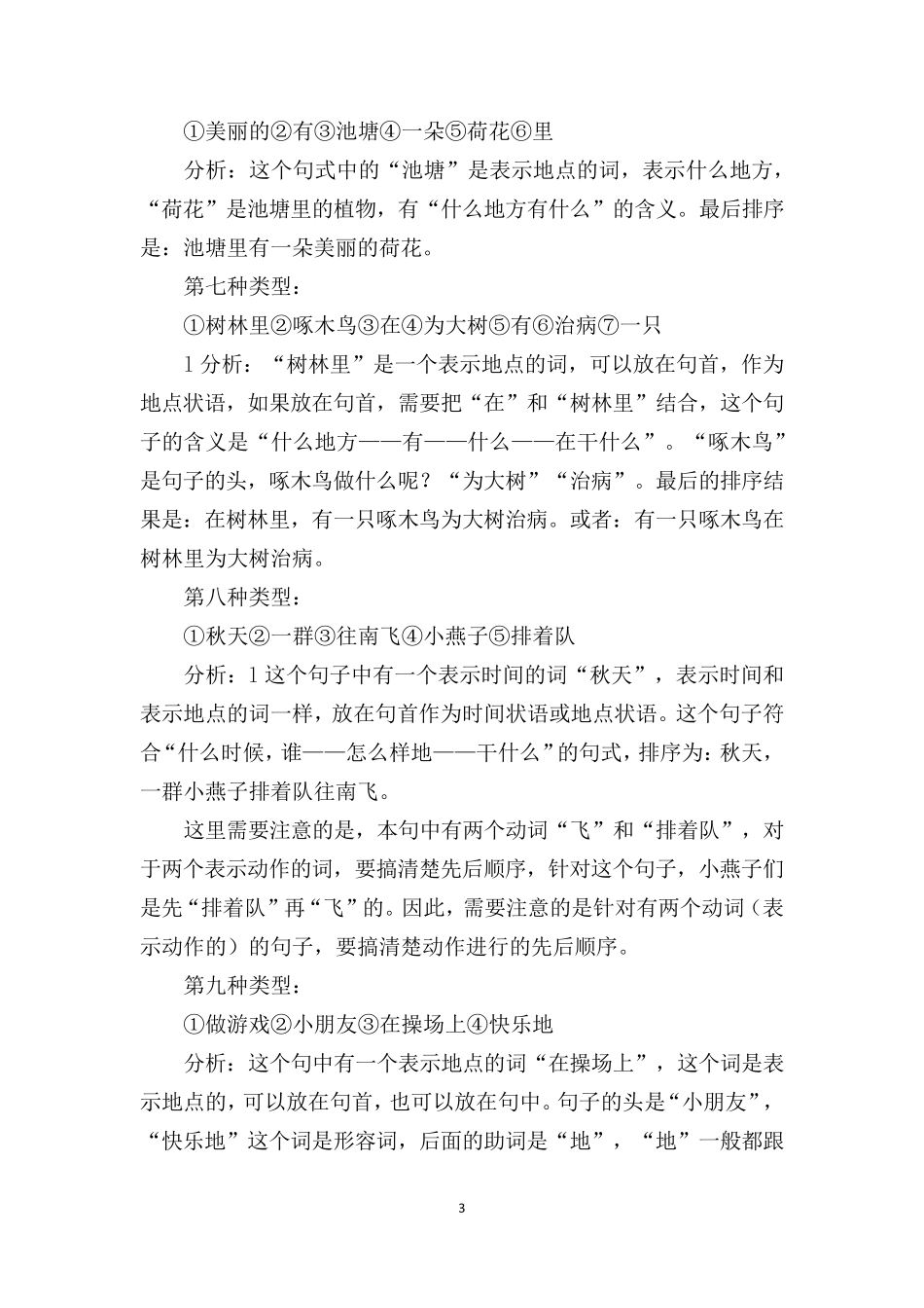 怎样做好连词成句的题目语文_第3页