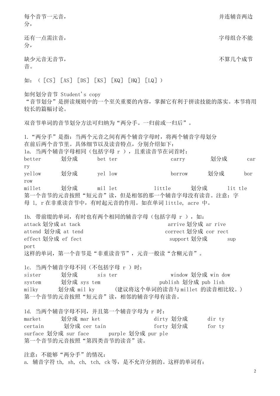 怎样划分英语单词音节_第2页