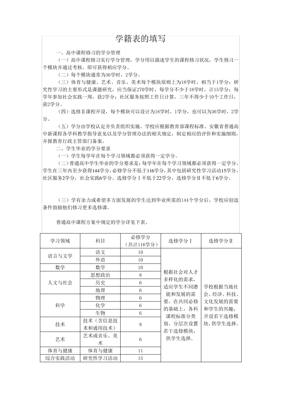 怎样填写高中学籍表_第1页