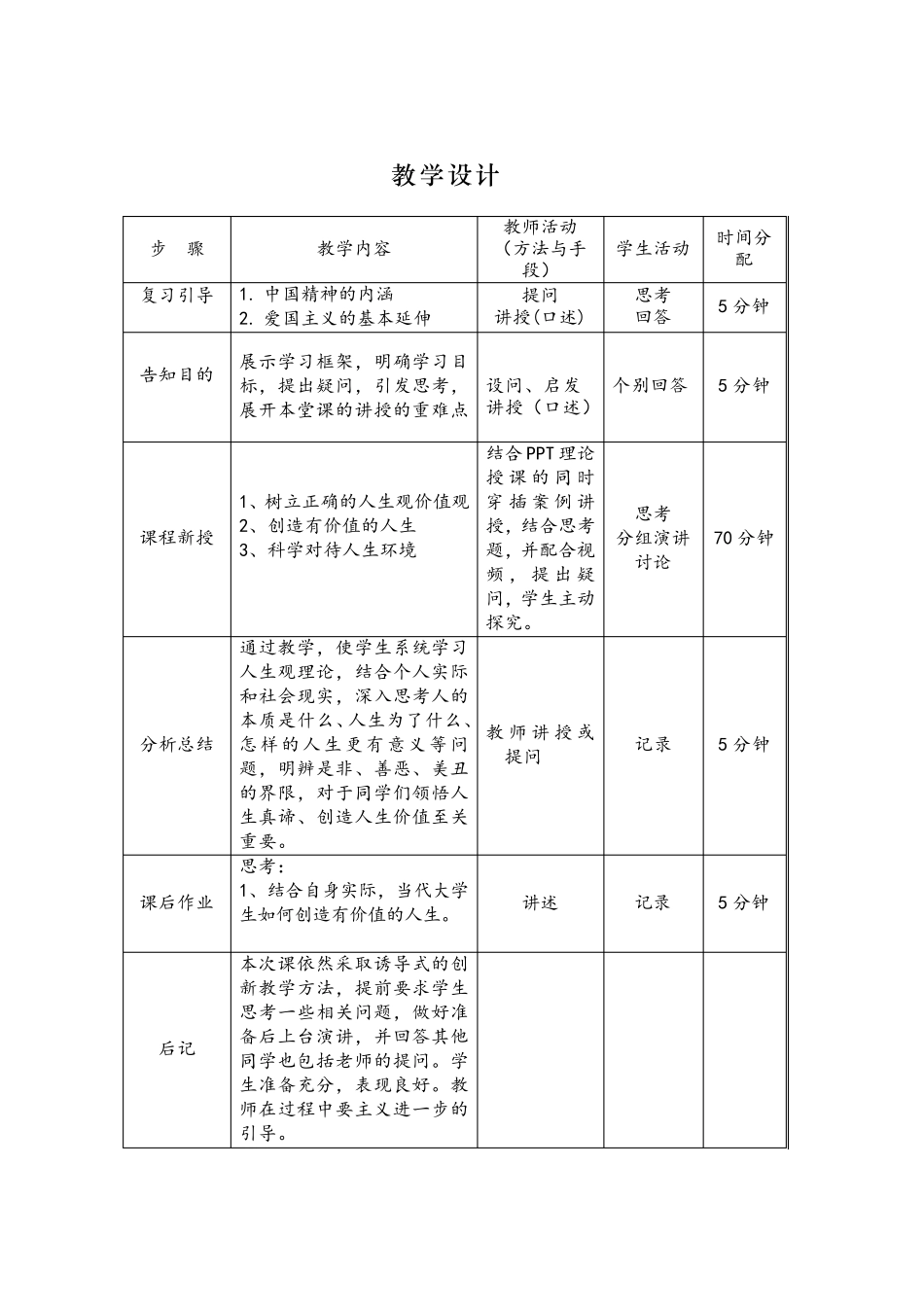 思修教案第三章领悟人生真谛创造人生价值教案_第3页