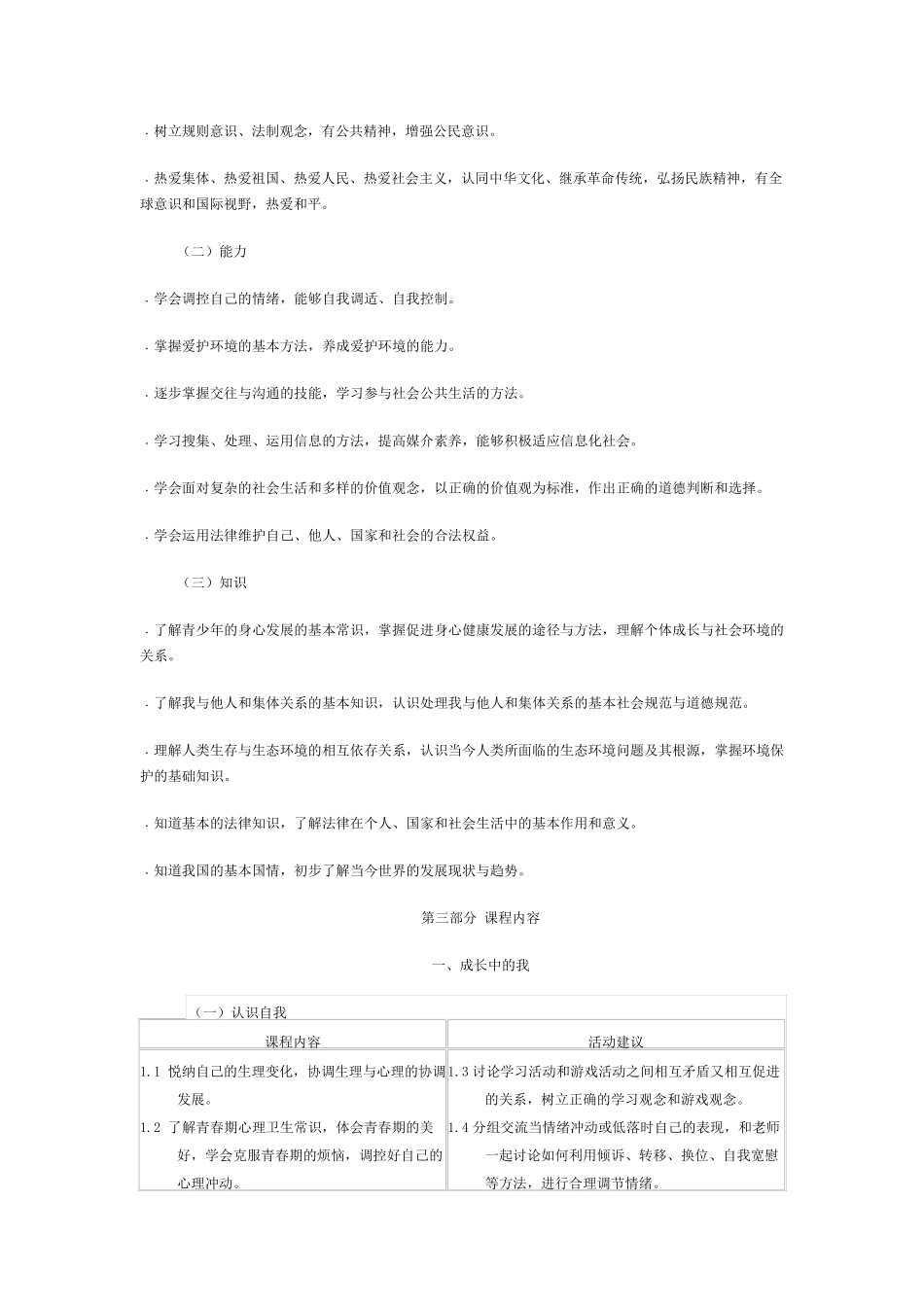 思想品德新课程标准(2011年版)全解_第3页