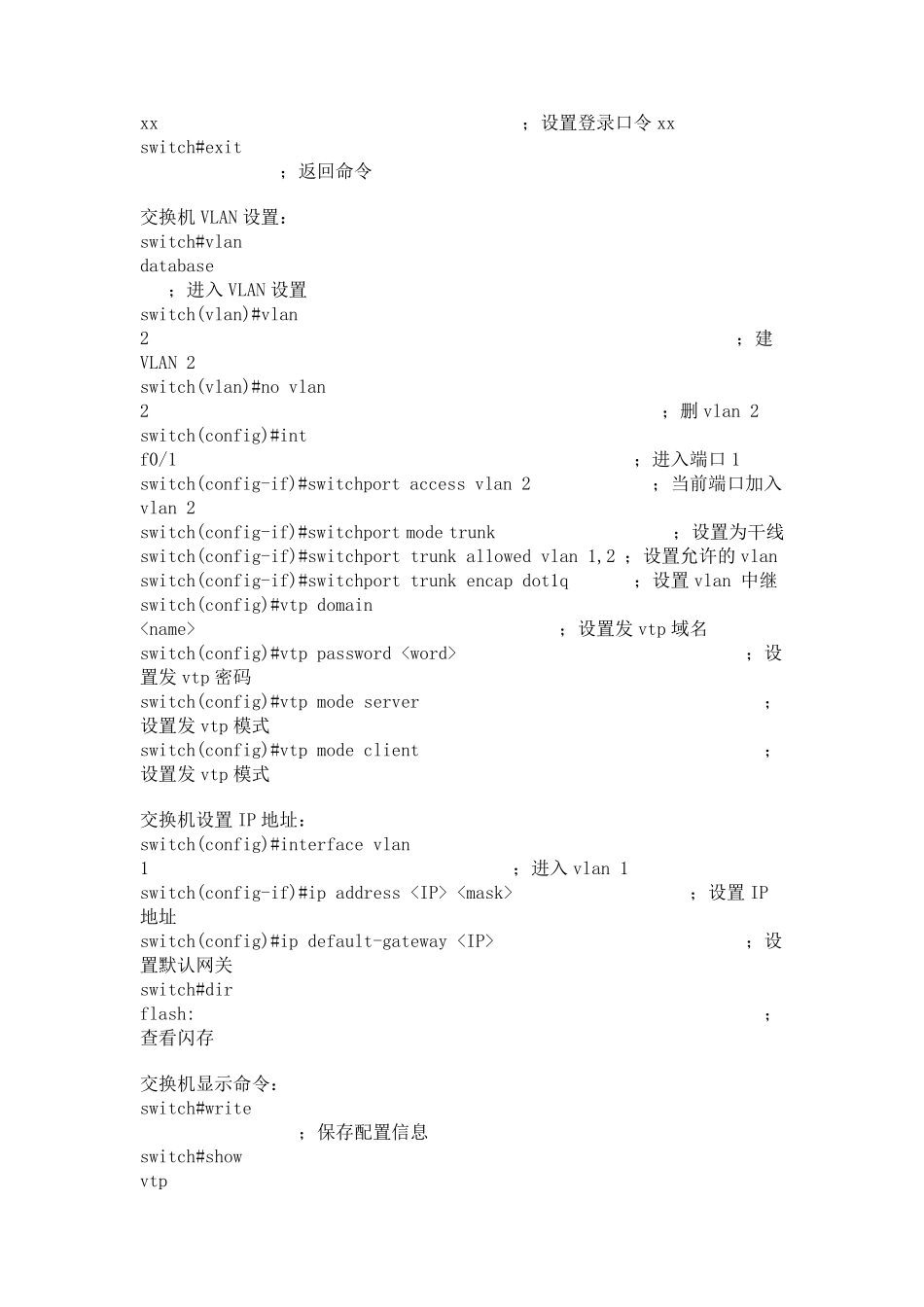 思科路由模拟器命令大全_第3页