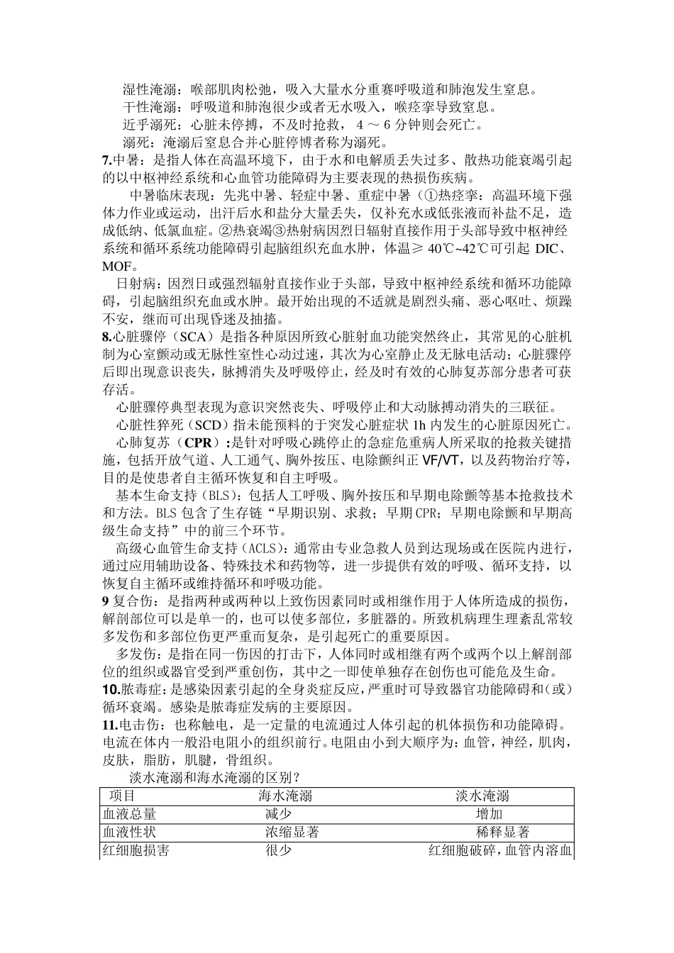 急诊与灾难医学重点总结_第2页