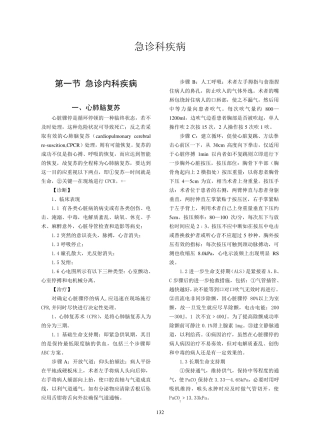 急诊科诊疗常规和操作规程