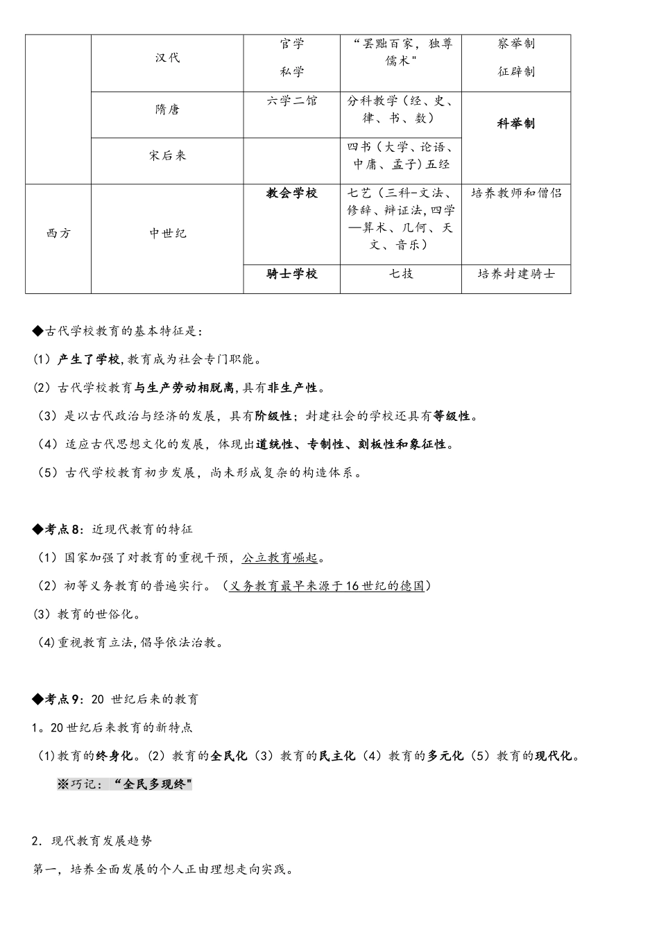 2025年中学教育知识与能力考点整理_第3页