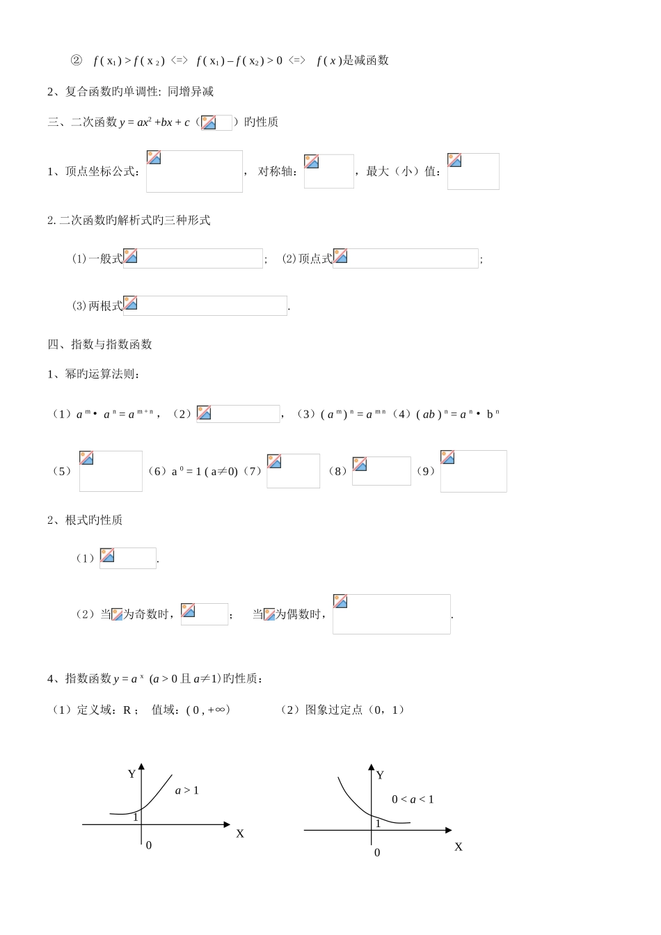 2025年新版高中数学必修知识点归纳及公式大全_第2页