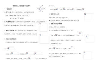 2025年新湘教版八年级下数学知识点大全