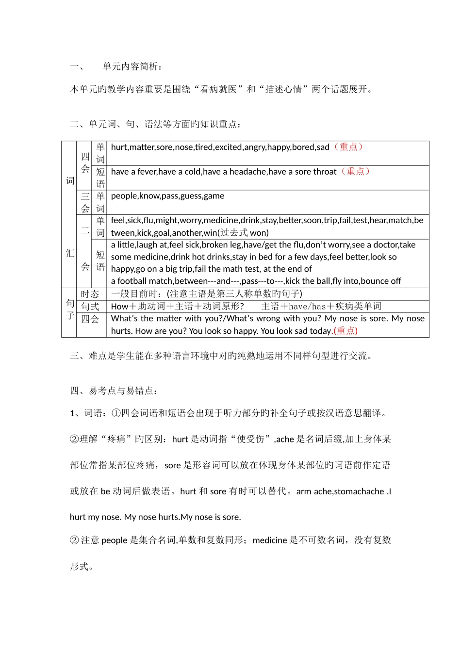 2025年新版PEP小学小学六年级下册知识点总结_第3页