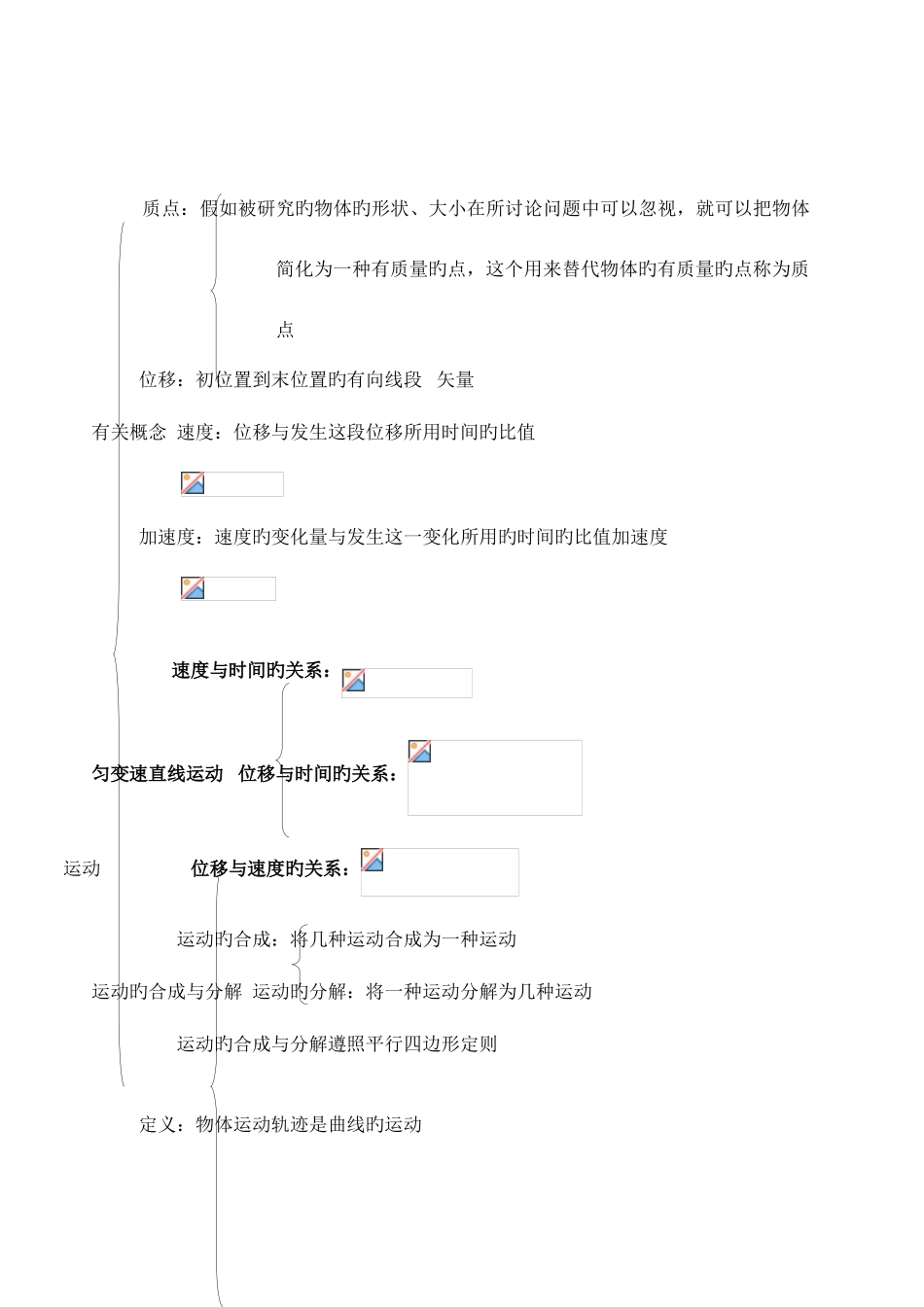 2025年教科版物理必修教材知识点总结_第1页
