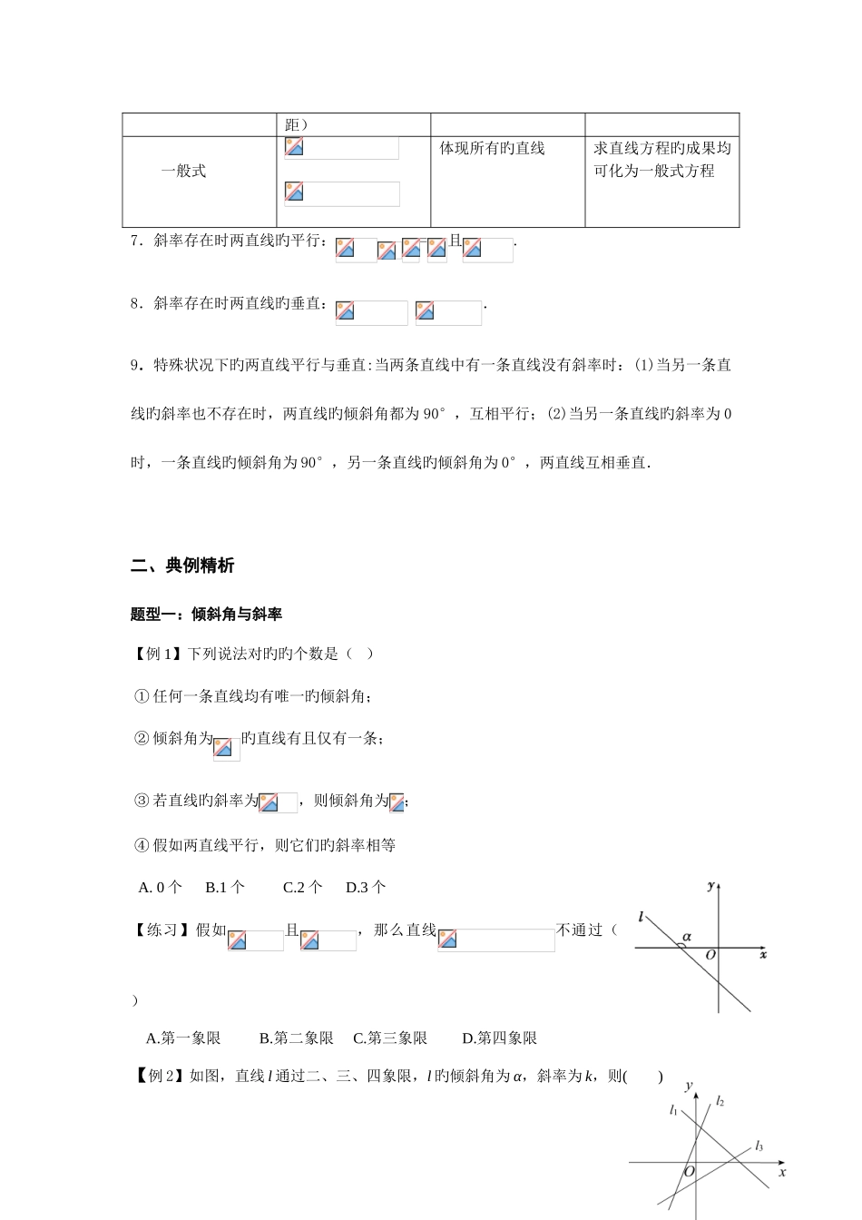 2025年最全直线与直线方程题型归纳_第2页