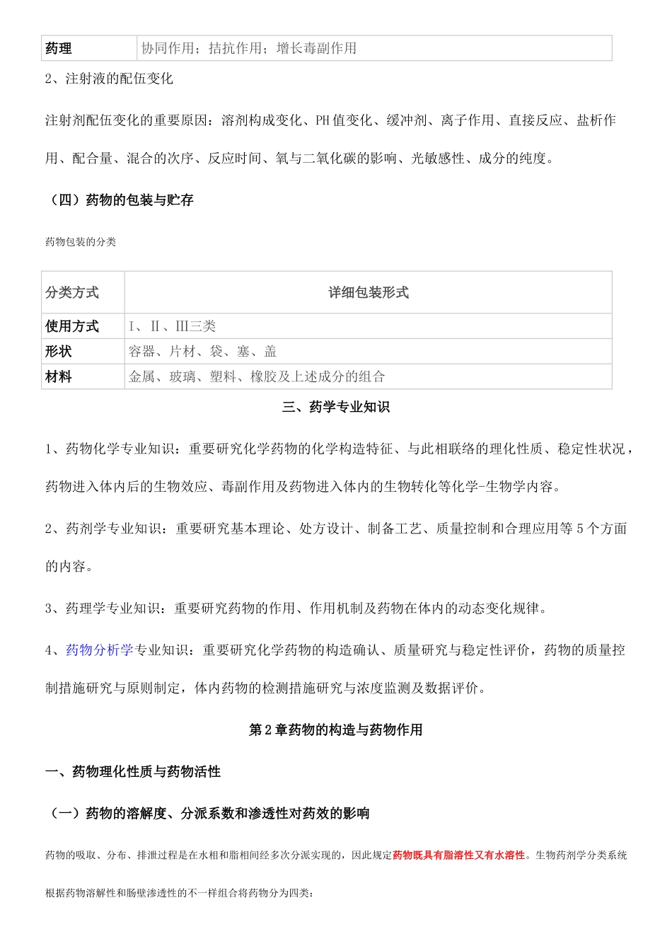 2025年执业药师一重点笔记_第3页