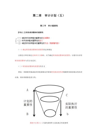 2025年新版最详细的CPA审计复习笔记