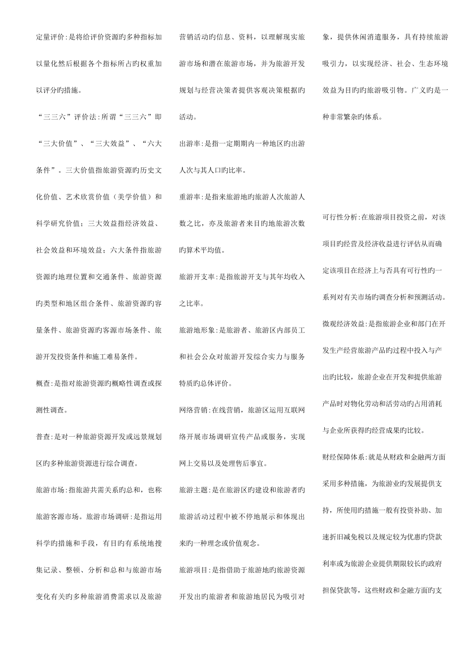 2025年旅游资源规划与开发自考试题_第2页