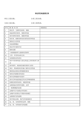 2025年物业承接验收全套表格