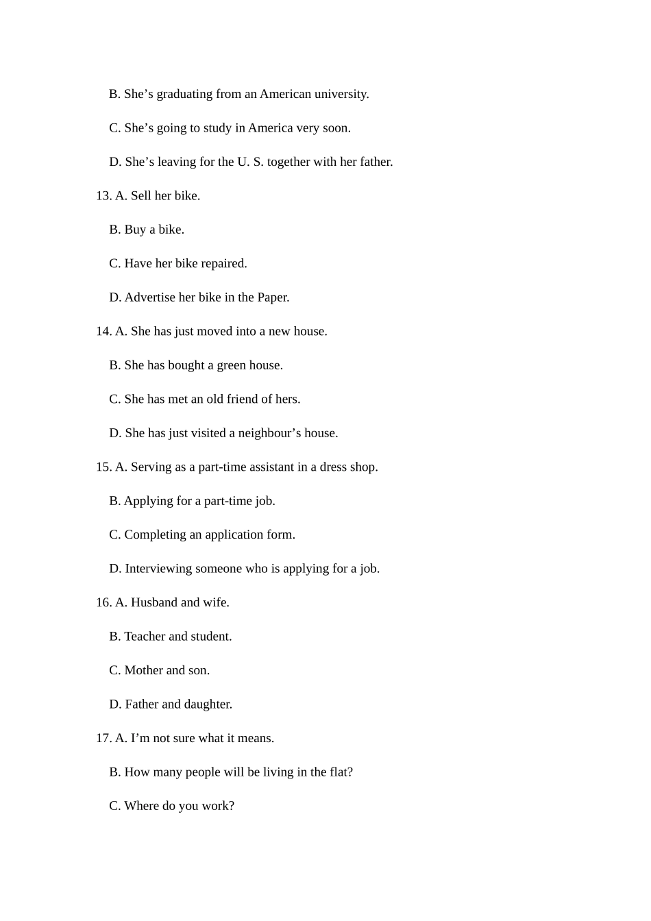 2025年江苏省通用外语英语水平等级考试高级水平考试样题_第3页