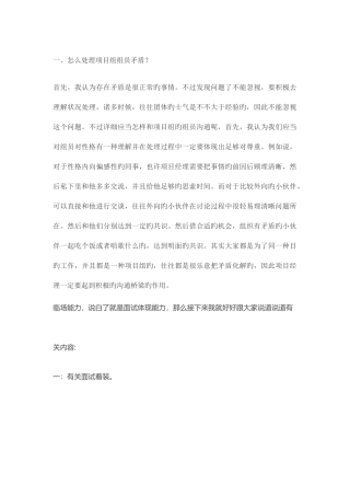 2025年甲方项目经理面试知识点