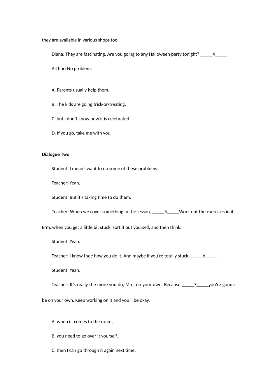 2025年河北成人学位英语考试模拟卷及答案_第2页