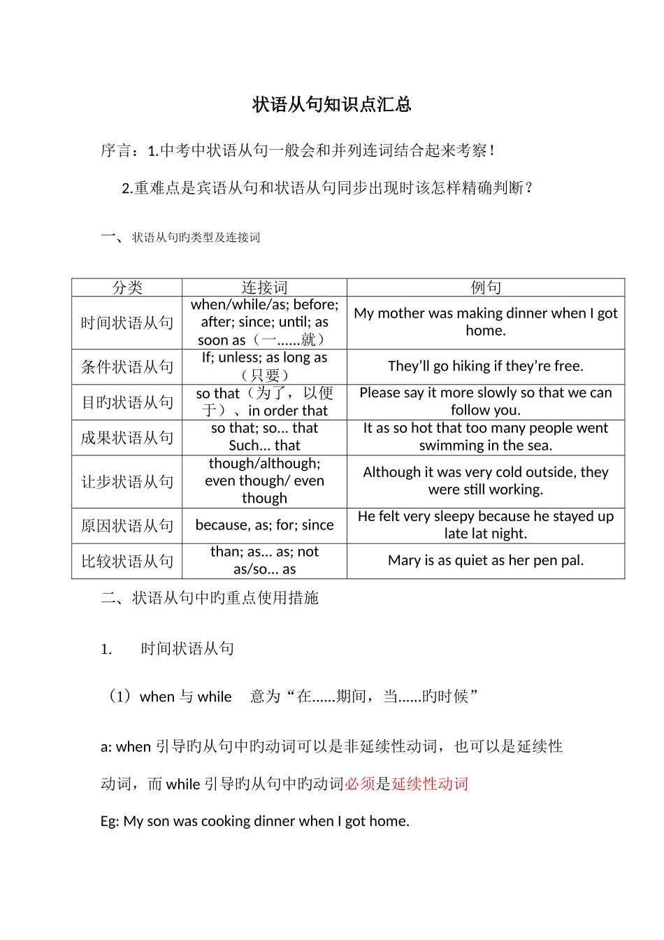 2025年状语从句知识点汇总_第1页