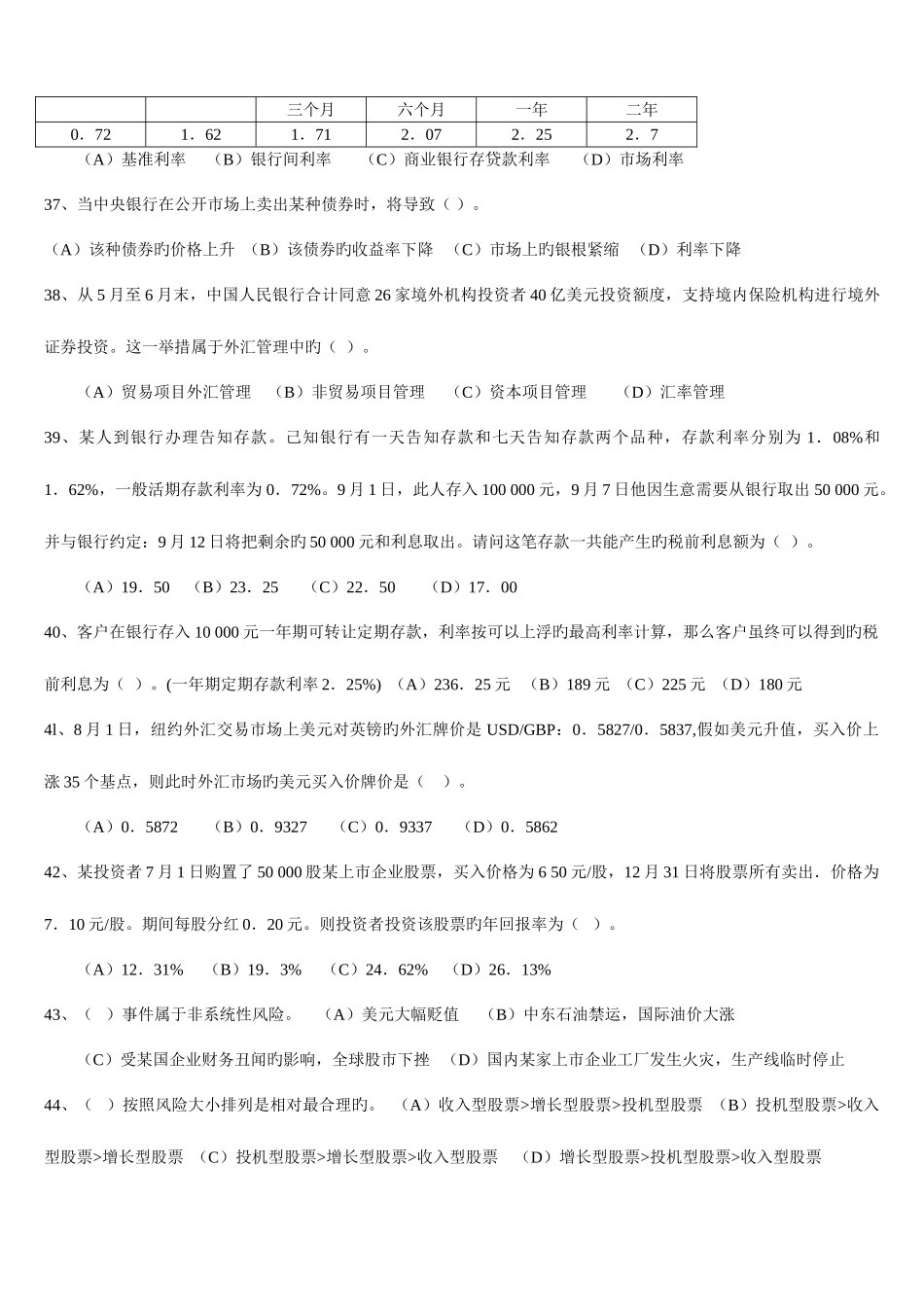 2025年理财规划师二级职业道德真题_第2页