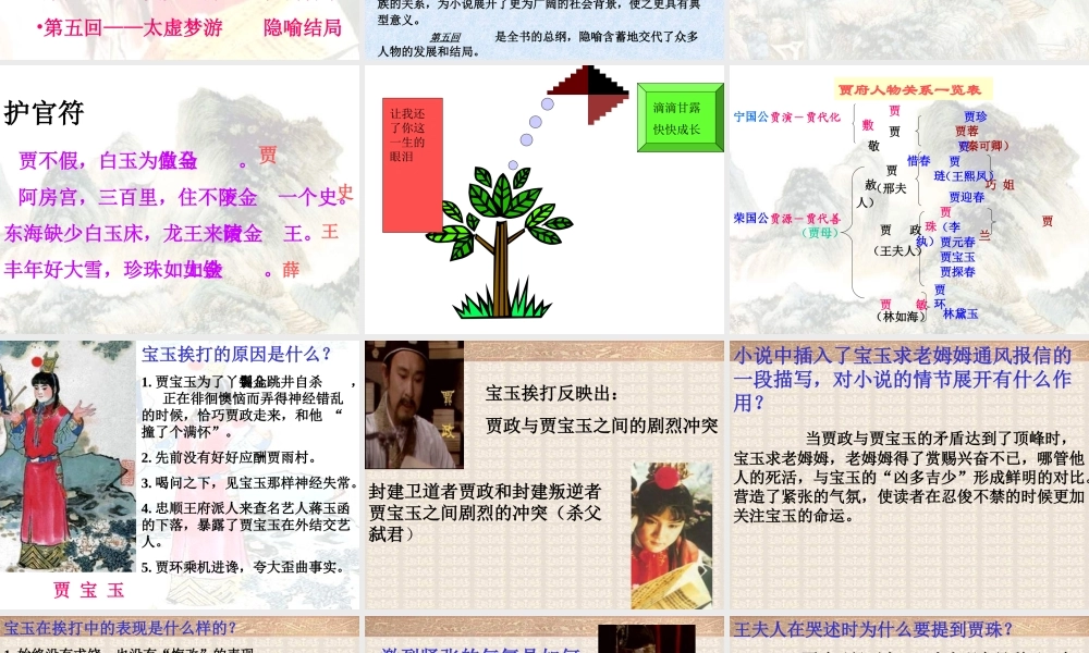 宝玉挨打教学设计课件