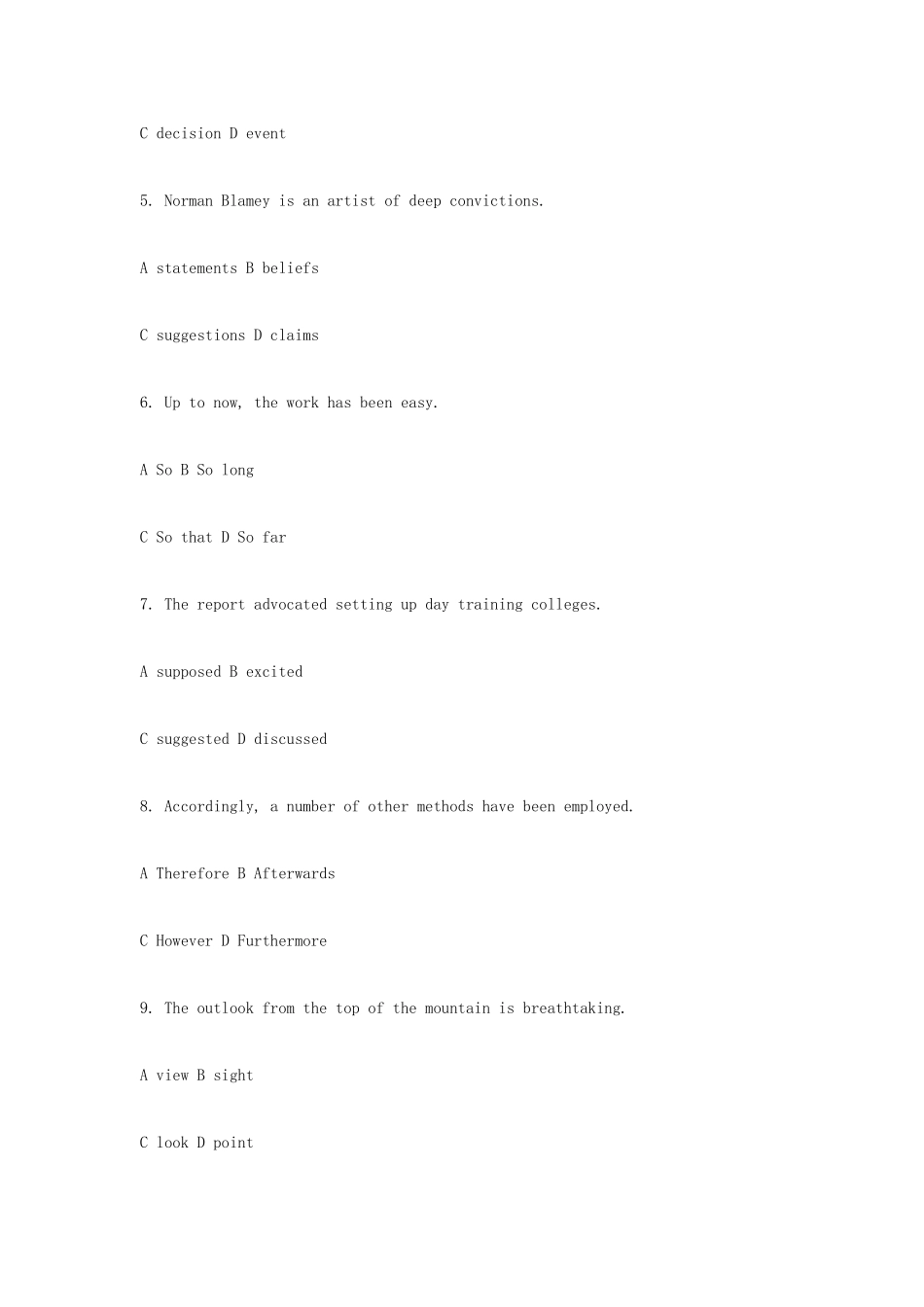 2025年职称英语等级考试试题及答案理工类B级_第2页