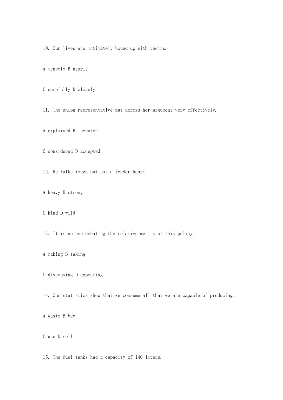 2025年职称英语等级考试试题及答案理工类B级_第3页