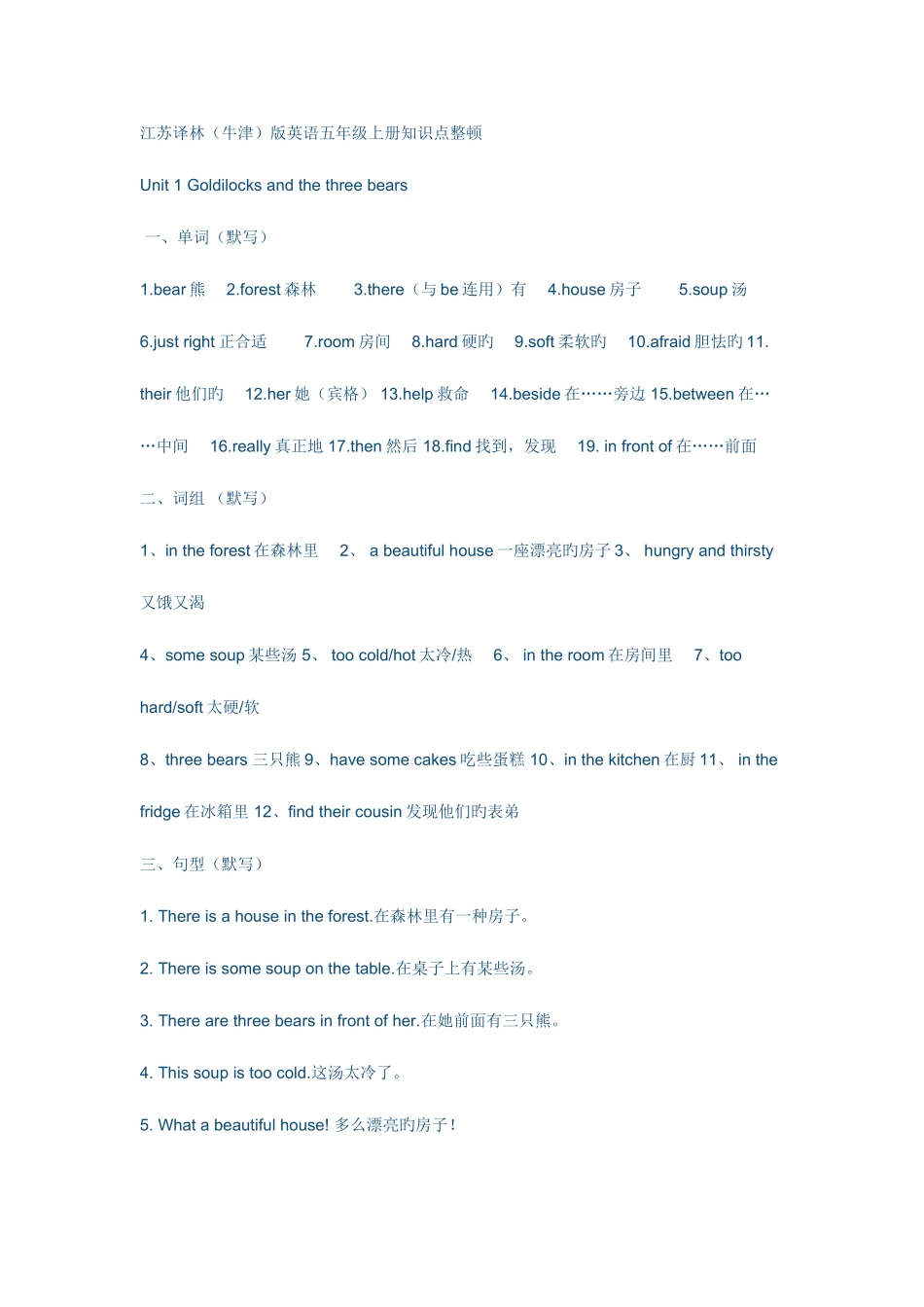 2025年译林英语5A知识点总结_第1页