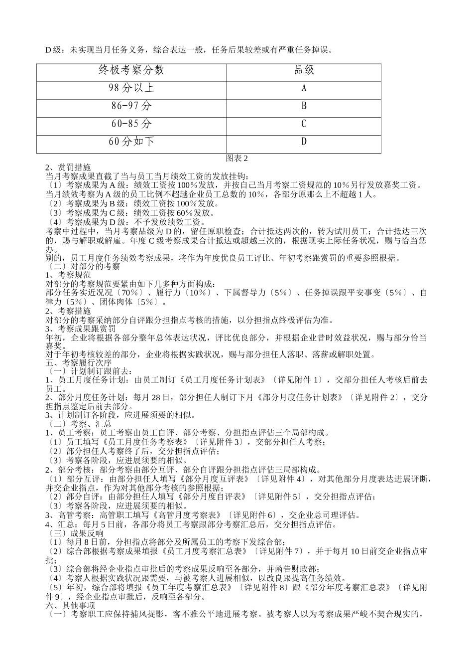 2025年公司绩效考核办法附全套表格及操作方案_第2页