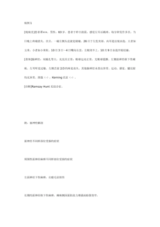 2025年神经内科病例题库