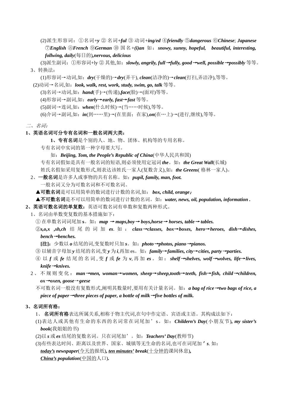 2025年初中英语语法知识点总结00536讲课稿_第2页