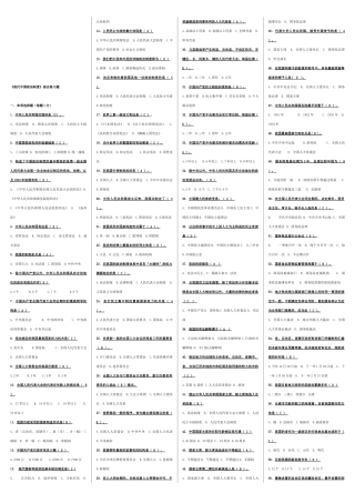 2025年电大当代中国政治制度考试资料