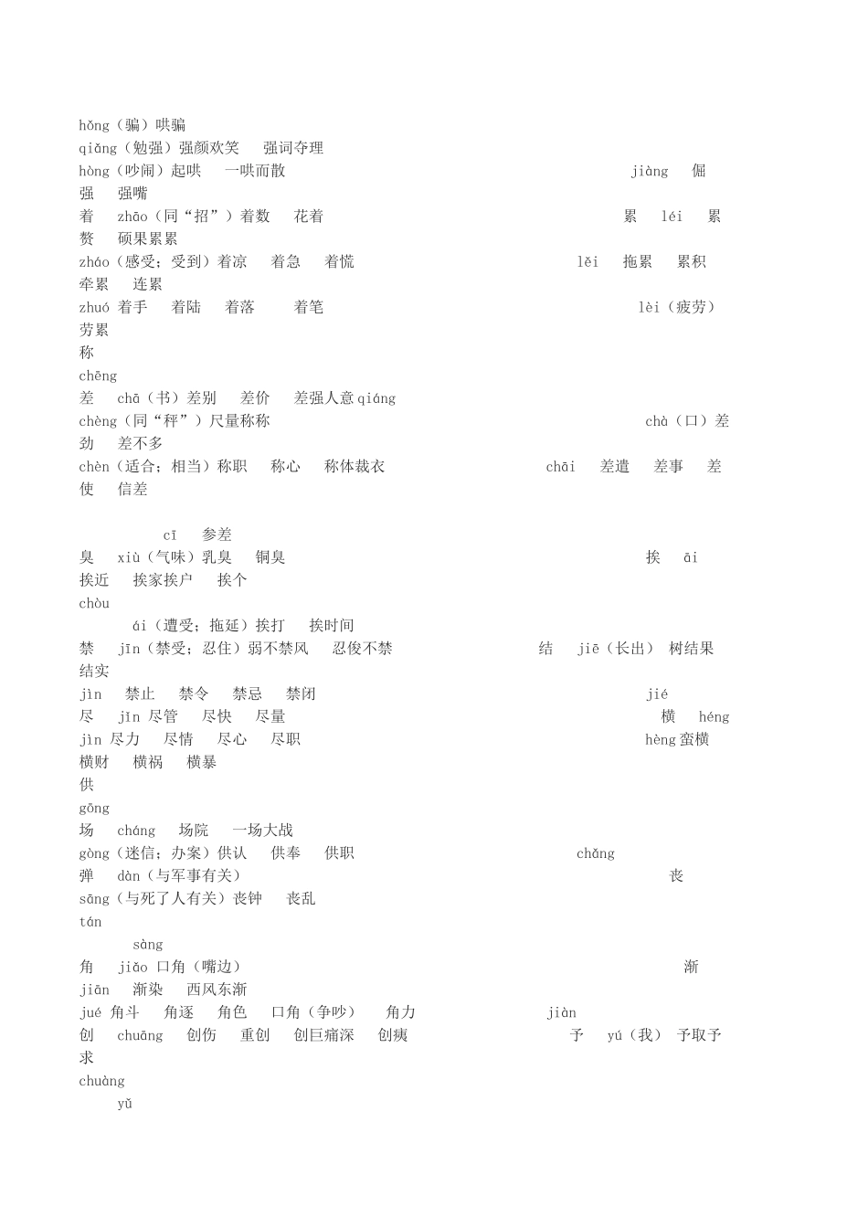 高考语文复习技法及考点归纳01拼 音_第2页