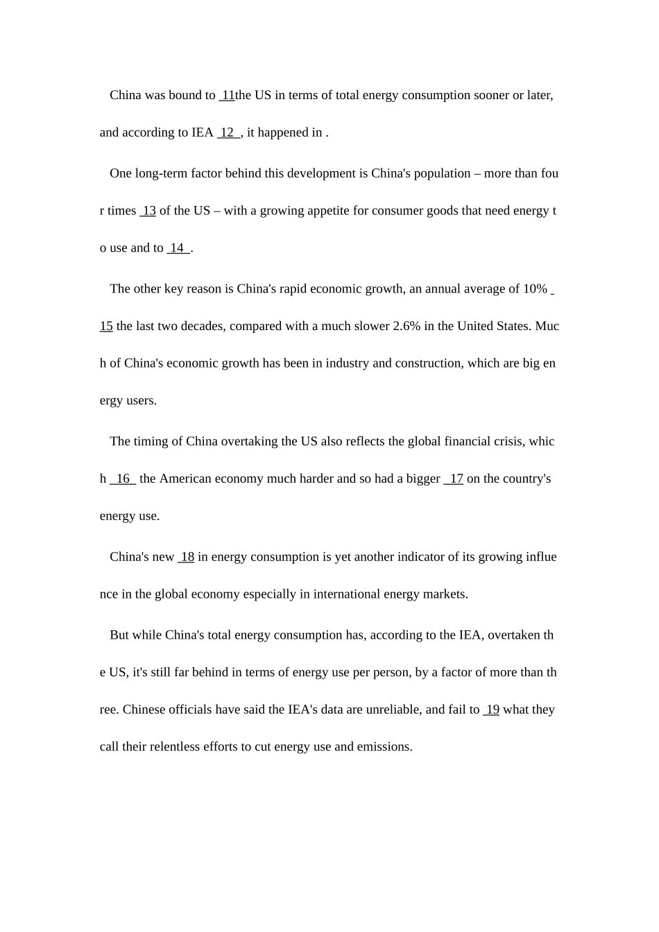 2025年山东省高等教育自学考试英语模拟试题_第3页