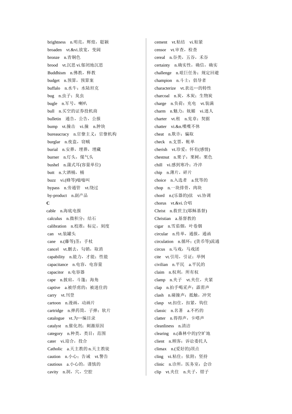 2025年大学英语六级考试大纲词汇_第3页