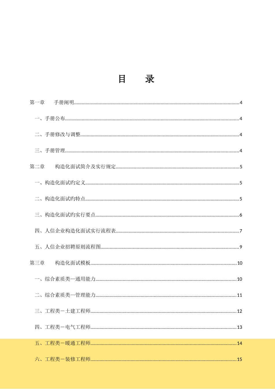 2025年房地产开发有限公司结构化面试手册_第2页