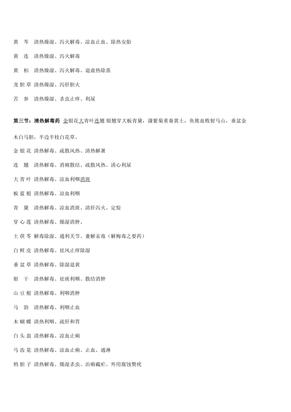 2025年执业药师考试中药专业二中药功效总结_第3页