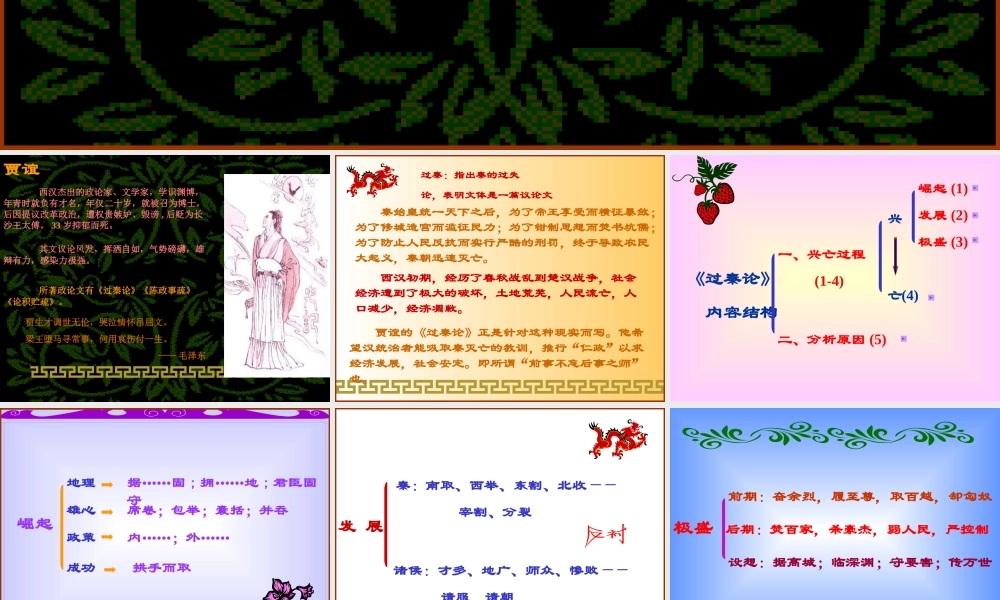 过秦论语文教学课件