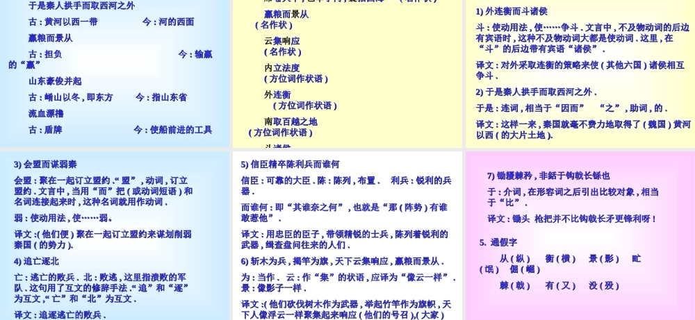 过秦论语文教学课件