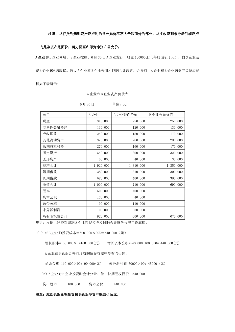 2025年电大高级财务会计实务题复习考点版整理版_第2页