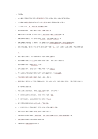 2025年已排序现代货币银行学期末考试题库